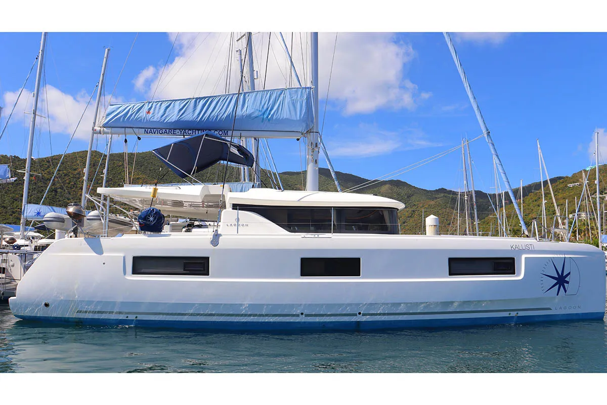 Kallisti, a Lagoon 46 catamaran at Road Town, British Virgin Islands