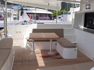 Kallisti, a Lagoon 46 catamaran at Road Town, British Virgin Islands