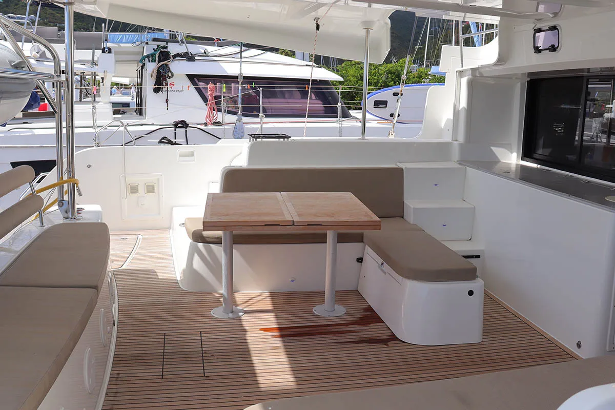 Kallisti, a Lagoon 46 catamaran at Road Town, British Virgin Islands