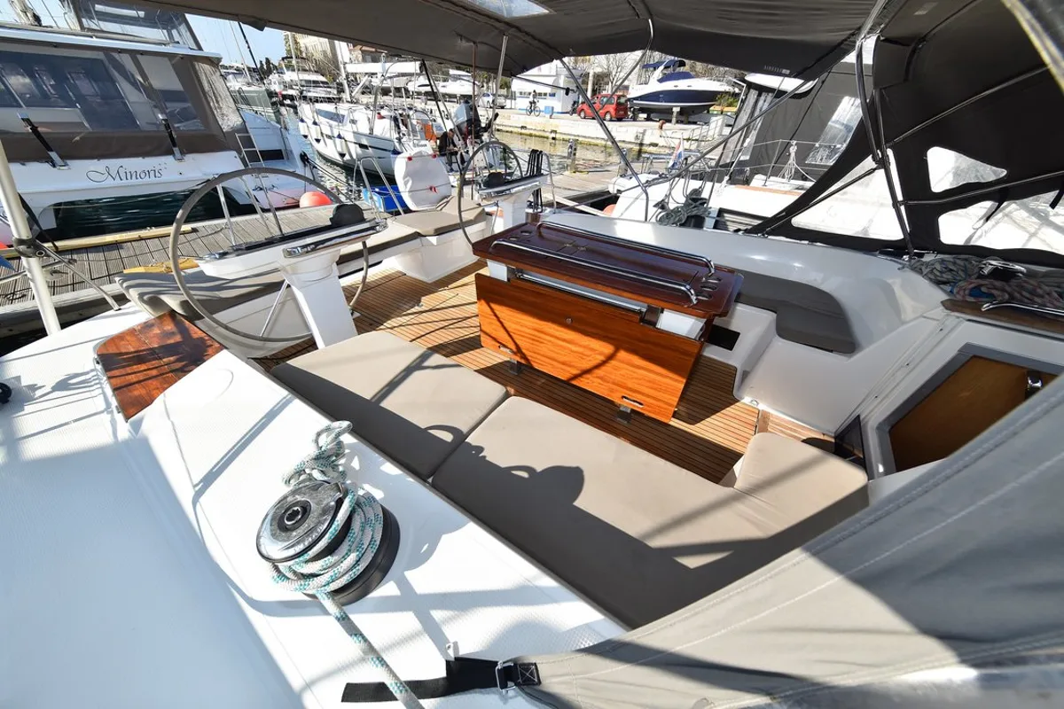 Fat Boy, a Bavaria Cruiser 56 sailboat at Zadar, Croatia