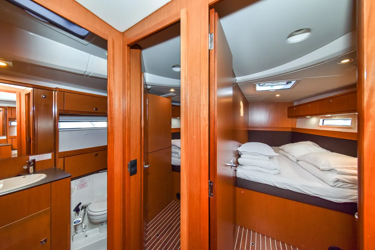 Fat Boy, a Bavaria Cruiser 56 sailboat at Zadar, Croatia