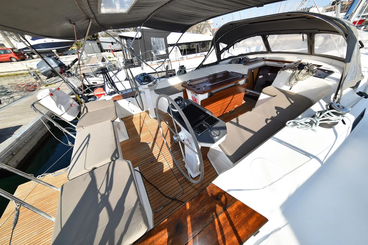 Fat Boy, a Bavaria Cruiser 56 sailboat at Zadar, Croatia
