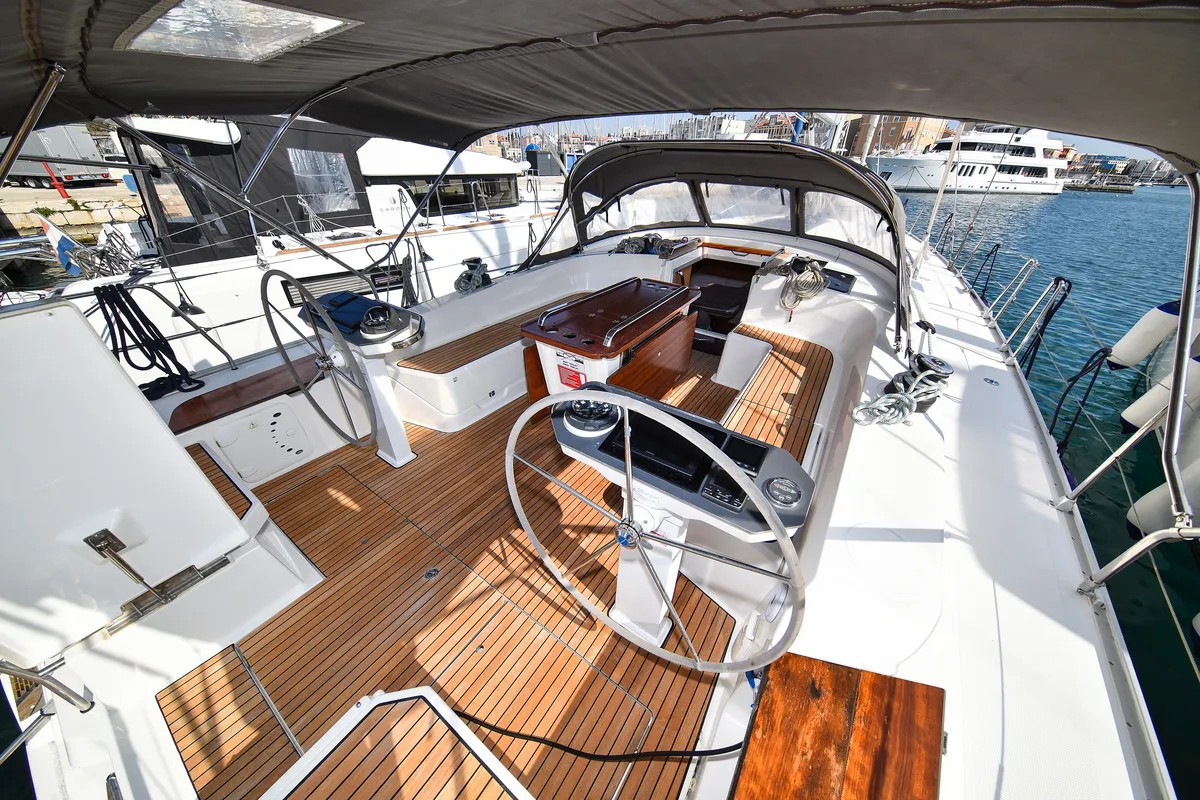 Fat Boy, a Bavaria Cruiser 56 sailboat at Zadar, Croatia