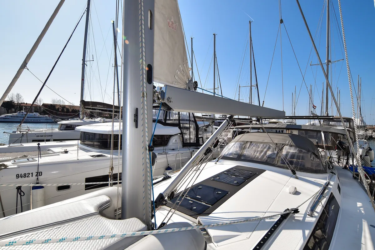 Fat Boy, a Bavaria Cruiser 56 sailboat at Zadar, Croatia