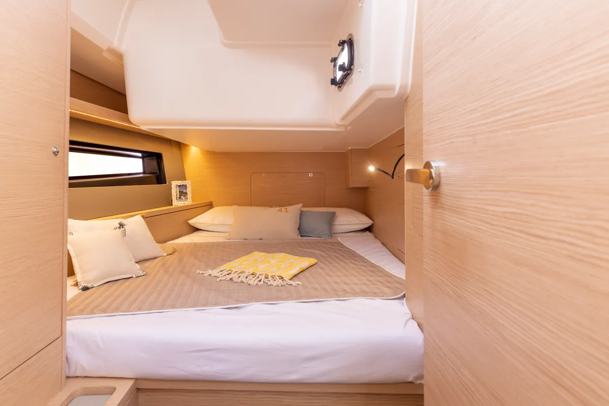 Cabin on Sunsail 41.3 Premium, a Dufour 41 sailboat at Municipal Unit of Lefkada, Greece