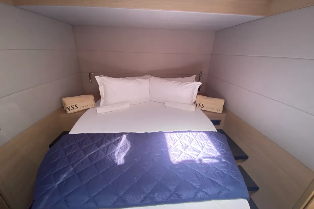 Cabin on The Moon (GND), a Lagoon 55 catamaran at St. George's, Grenada