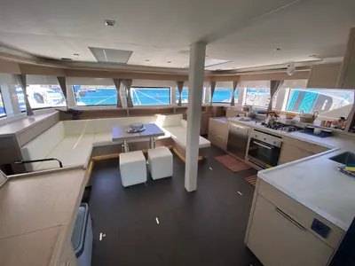 Salon of The Moon (GND), a Lagoon 55 catamaran at St. George's, Grenada