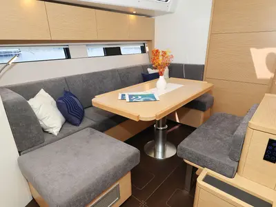Salon of Prima vera - OW, a Hanse 460 sailboat at Sukošan, Croatia
