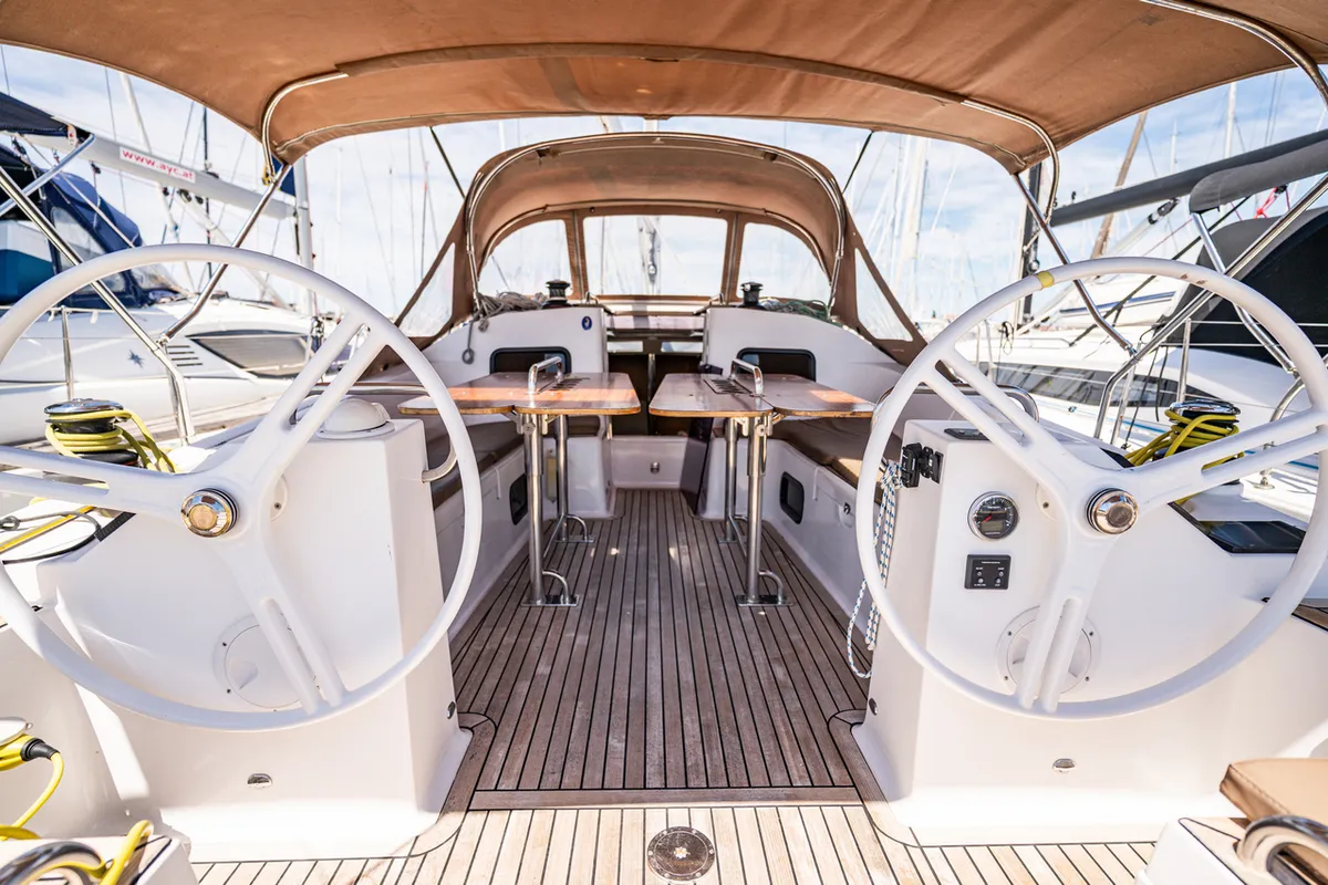 Seraphim, a Elan Impression 45.1 sailboat at Pirovac, Croatia