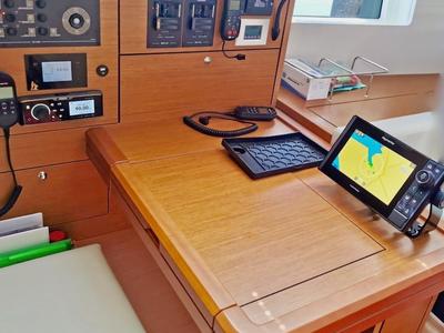 Cockpit of KATRINA, a Jeanneau 51 sailboat at Šibenik, Croatia