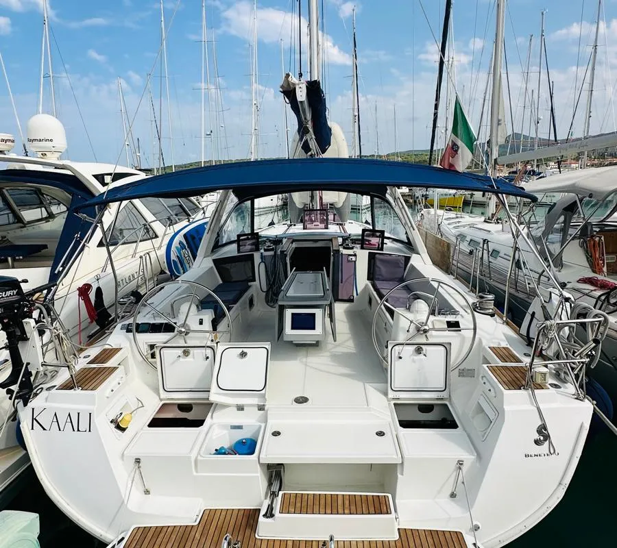 Cabin on Kaali, a Beneteau Oceanis 45 sailboat at La Spezia, Italy