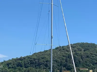 Galley of Kaali, a Beneteau Oceanis 45 sailboat at La Spezia, Italy