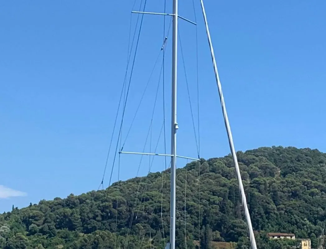 Galley of Kaali, a Beneteau Oceanis 45 sailboat at La Spezia, Italy