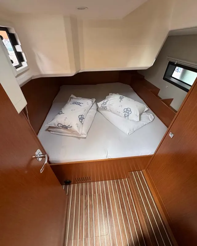 Cabin on A.HO.I. two, a Bavaria C42 sailboat at Grad Trogir, Croatia