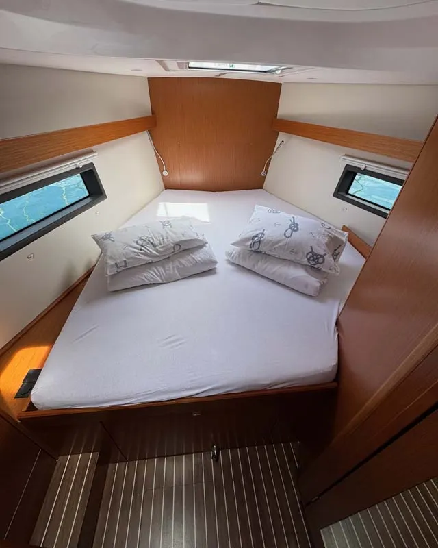 Cabin on A.HO.I. two, a Bavaria C42 sailboat at Grad Trogir, Croatia