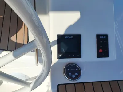 Cockpit of Seawalker, a Bavaria Cruiser 51 sailboat at Fethiye, Turkey