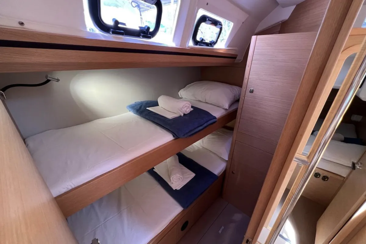 Alpina, a Dufour 56 Exclusive sailboat at Pirovac, Croatia