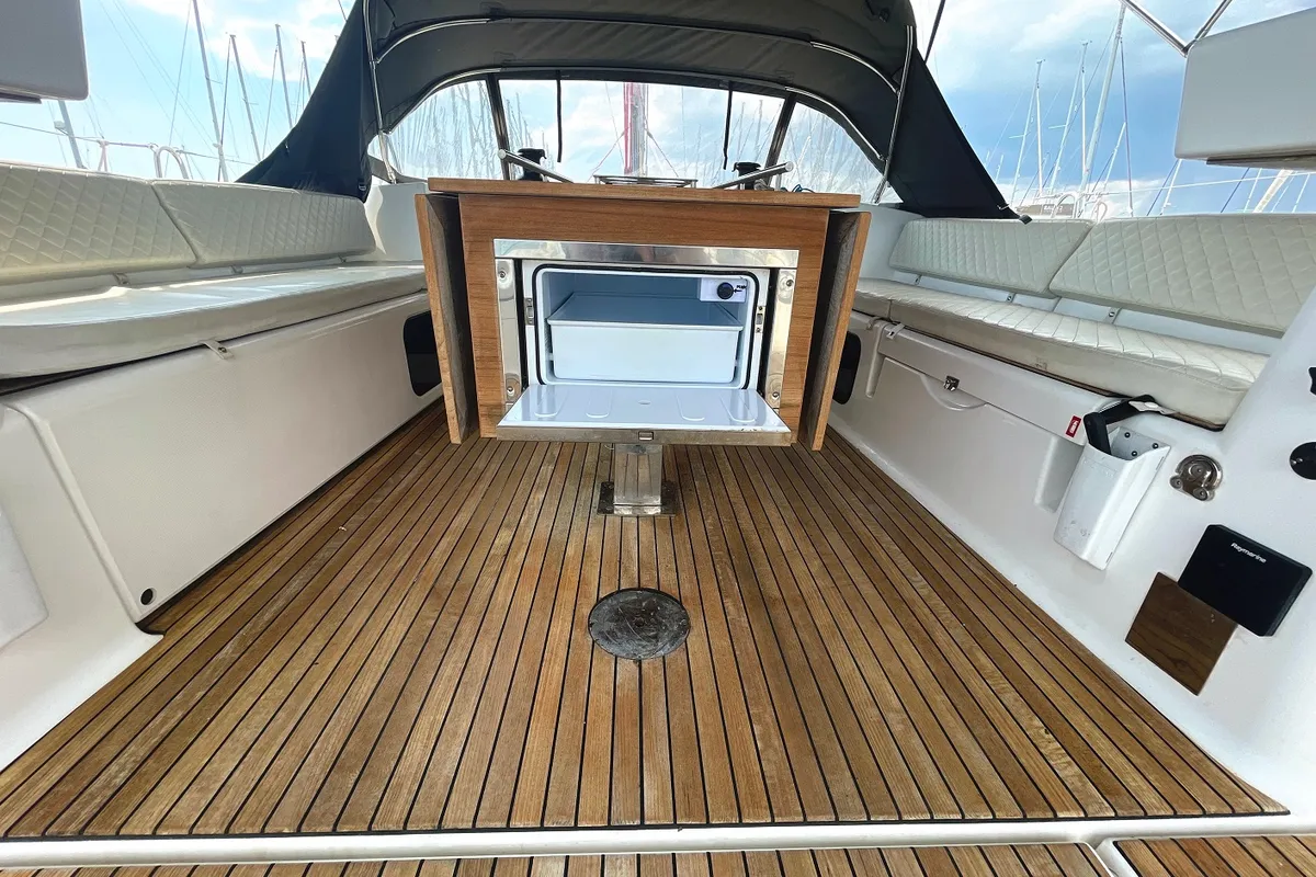 Alpina, a Dufour 56 Exclusive sailboat at Pirovac, Croatia
