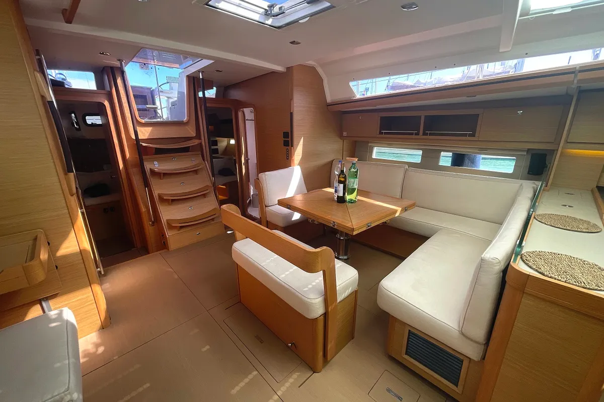 Alpina, a Dufour 56 Exclusive sailboat at Pirovac, Croatia