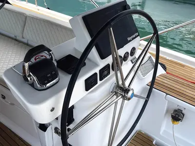 Alpina, a Dufour 56 Exclusive sailboat at Pirovac, Croatia