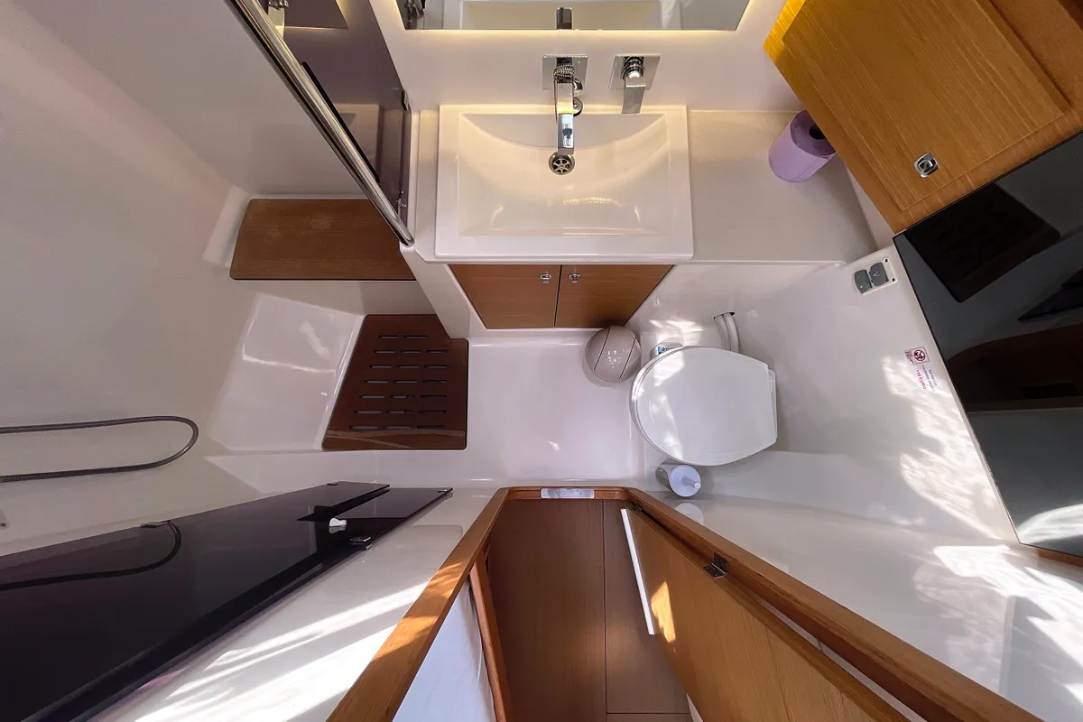 Alpina, a Dufour 56 Exclusive sailboat at Pirovac, Croatia