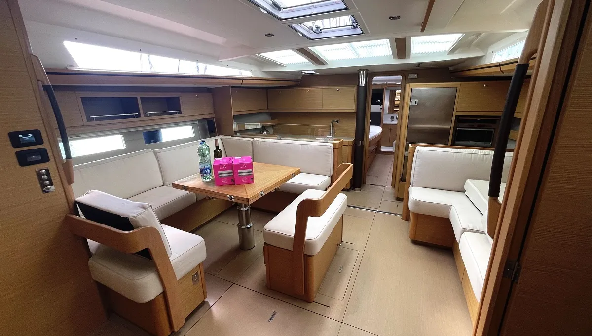 Alpina, a Dufour 56 Exclusive sailboat at Pirovac, Croatia