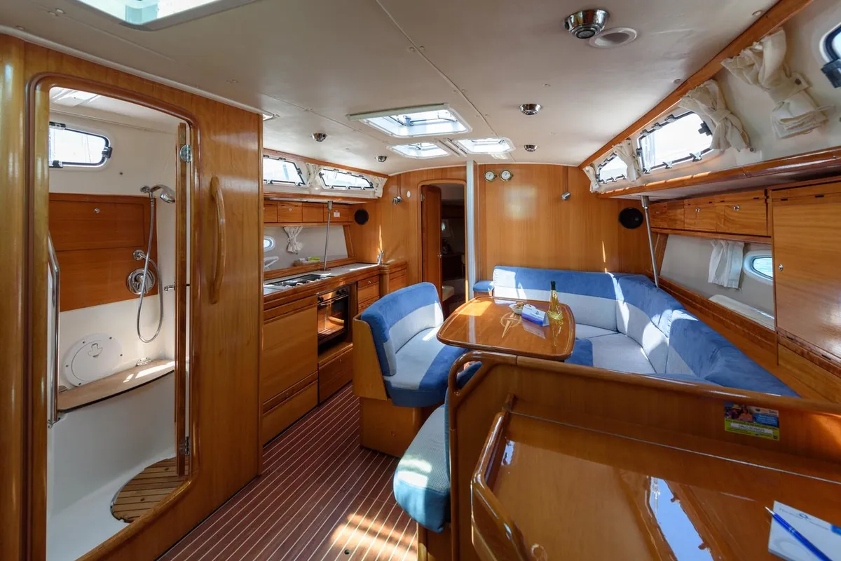 Sugar Bunny, a Bavaria 40 Cruiser sailboat at Grad Trogir, Croatia