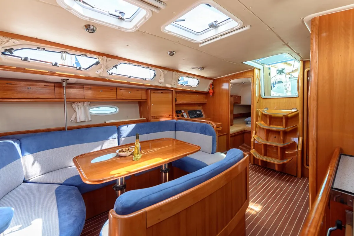 Sugar Bunny, a Bavaria 40 Cruiser sailboat at Grad Trogir, Croatia