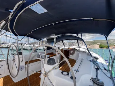 Sugar Bunny, a Bavaria 40 Cruiser sailboat at Grad Trogir, Croatia