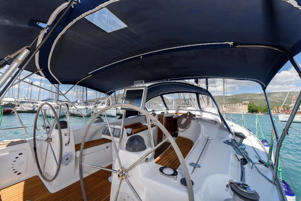 Sugar Bunny, a Bavaria 40 Cruiser sailboat at Grad Trogir, Croatia