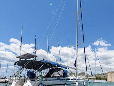 Sugar Bunny, a Bavaria 40 Cruiser sailboat at Grad Trogir, Croatia