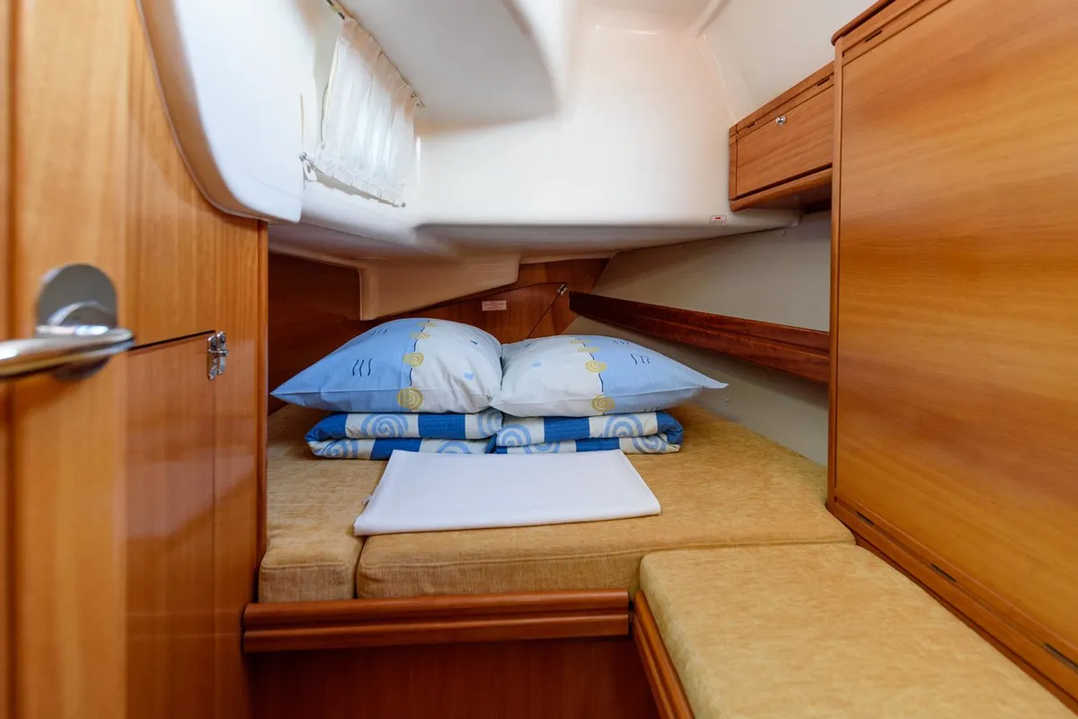 Sugar Bunny, a Bavaria 40 Cruiser sailboat at Grad Trogir, Croatia