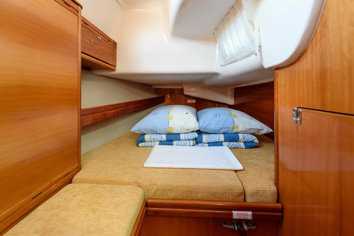 Sugar Bunny, a Bavaria 40 Cruiser sailboat at Grad Trogir, Croatia