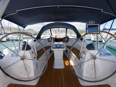 Sugar Bunny, a Bavaria 40 Cruiser sailboat at Grad Trogir, Croatia