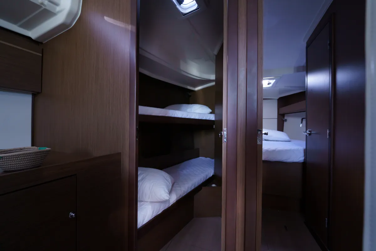 Cabin on Joy, a Beneteau Oceanis 40.1 sailboat at Municipal Unit of Lefkada, Greece