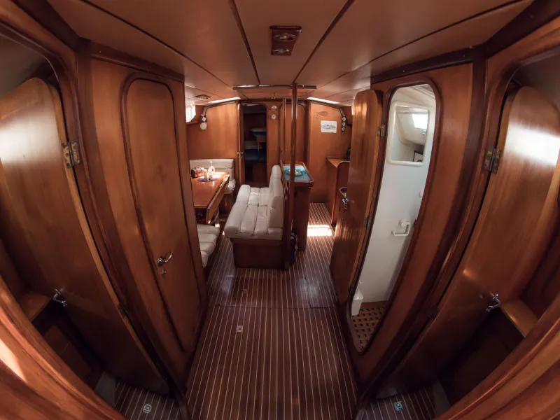 Salon of Adonis, a Beneteau 50 sailboat at Volos Municipality, Greece