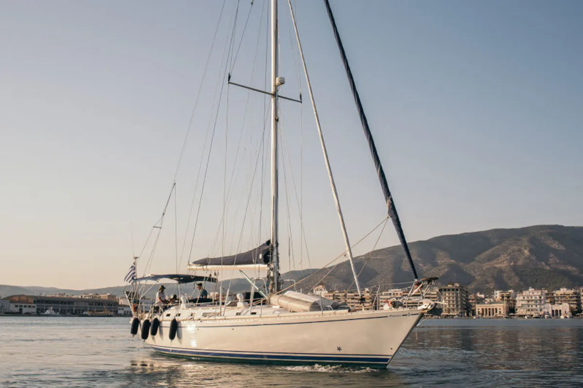Exterior view of Adonis, a Beneteau 50 sailboat at Volos Municipality, Greece