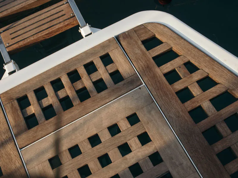 Deck of Adonis, a Beneteau 50 sailboat at Volos Municipality, Greece