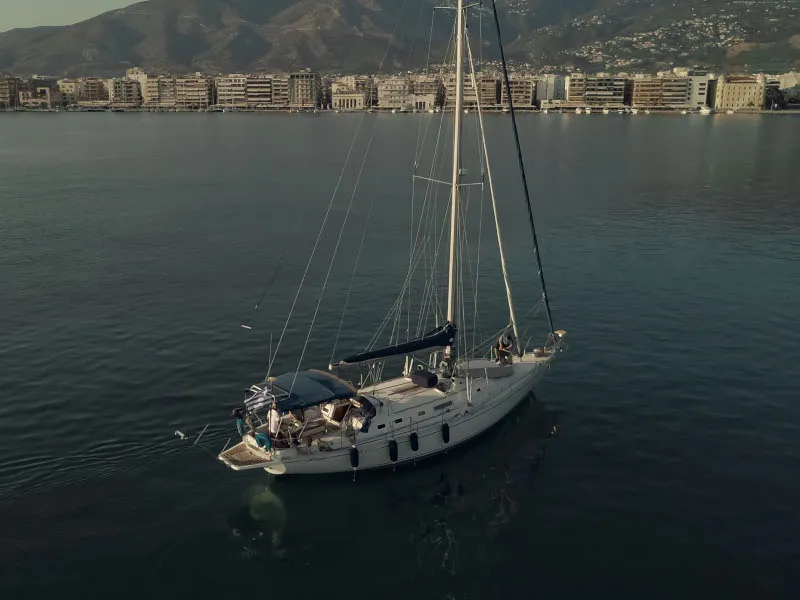 Exterior view of Adonis, a Beneteau 50 sailboat at Volos Municipality, Greece
