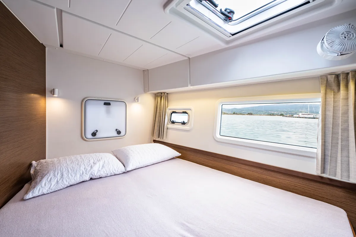 Cabin on Nala, a Lagoon 42 catamaran at Municipal Unit of Lefkada, Greece