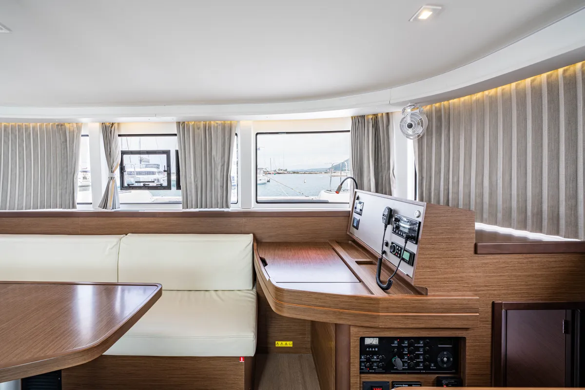 Salon of Nala, a Lagoon 42 catamaran at Municipal Unit of Lefkada, Greece