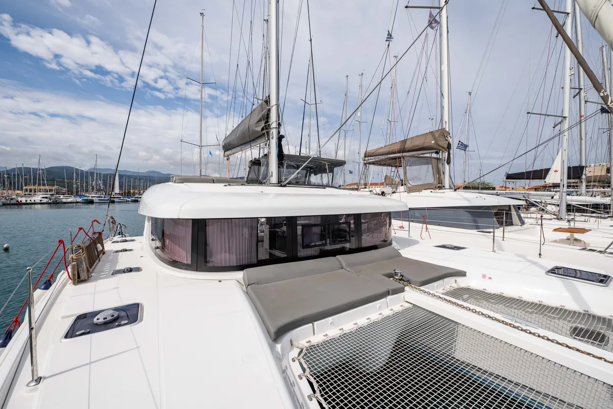 Head on Nala, a Lagoon 42 catamaran at Municipal Unit of Lefkada, Greece