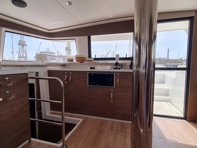 Galley of Lux, a Bali 4.6 catamaran at Palermo, Italy