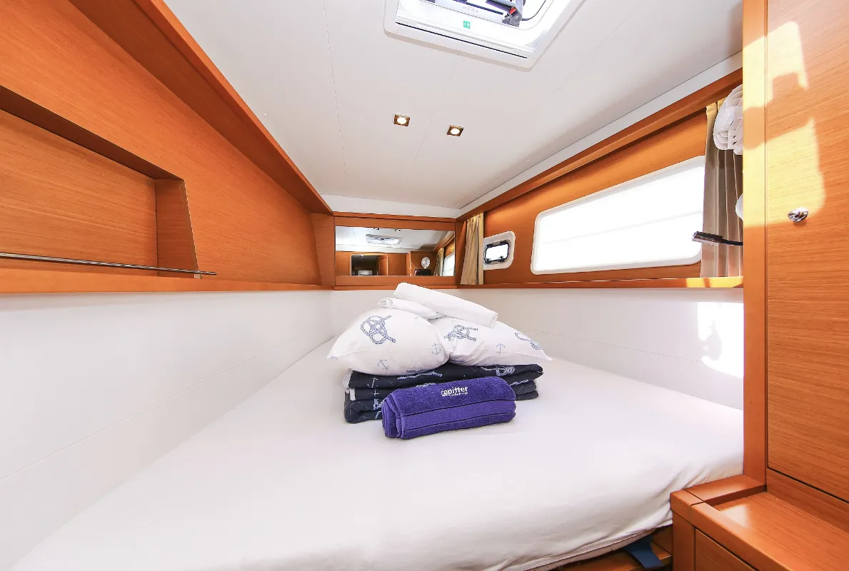 Cabin on Fenadi, a Lagoon 450 F catamaran at Grad Trogir, Croatia