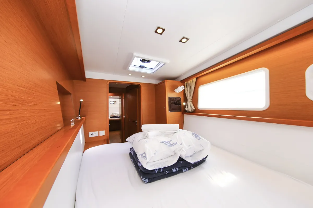 Cabin on Fenadi, a Lagoon 450 F catamaran at Grad Trogir, Croatia