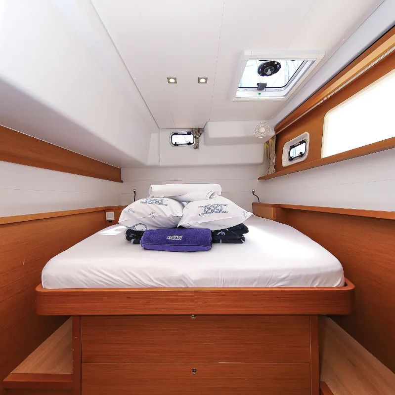 Cabin on Fenadi, a Lagoon 450 F catamaran at Grad Trogir, Croatia