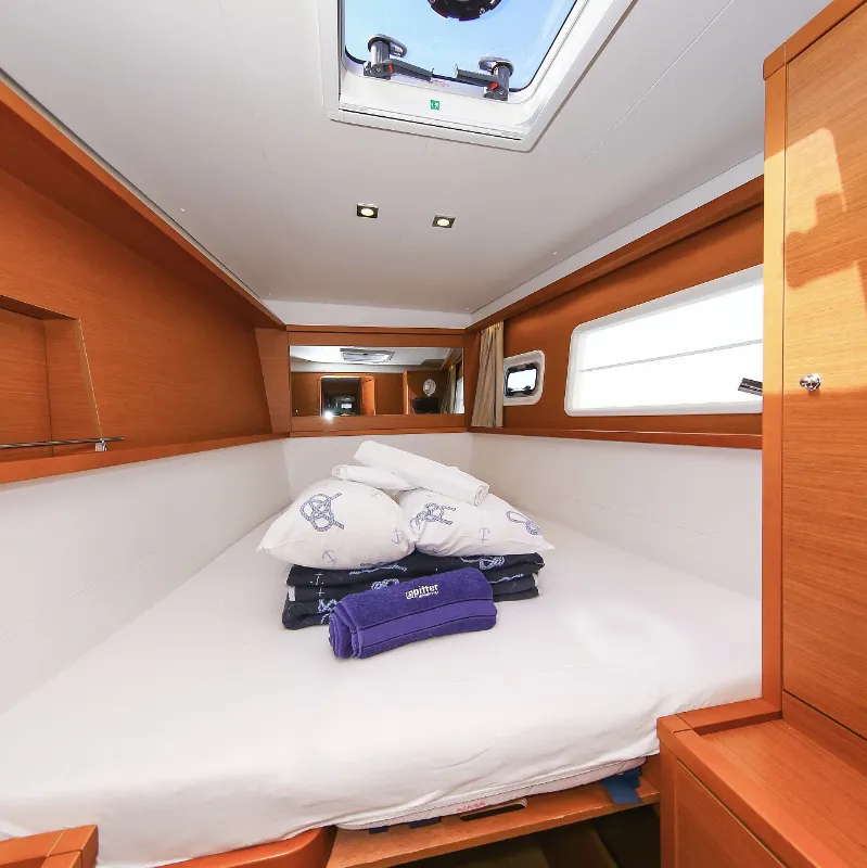 Cabin on Fenadi, a Lagoon 450 F catamaran at Grad Trogir, Croatia
