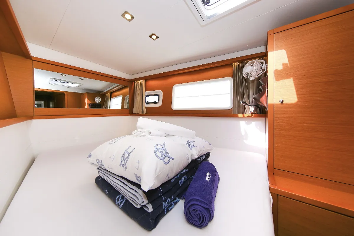 Cabin on Fenadi, a Lagoon 450 F catamaran at Grad Trogir, Croatia