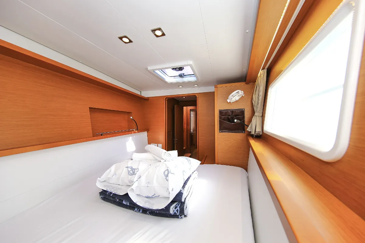 Cabin on Fenadi, a Lagoon 450 F catamaran at Grad Trogir, Croatia
