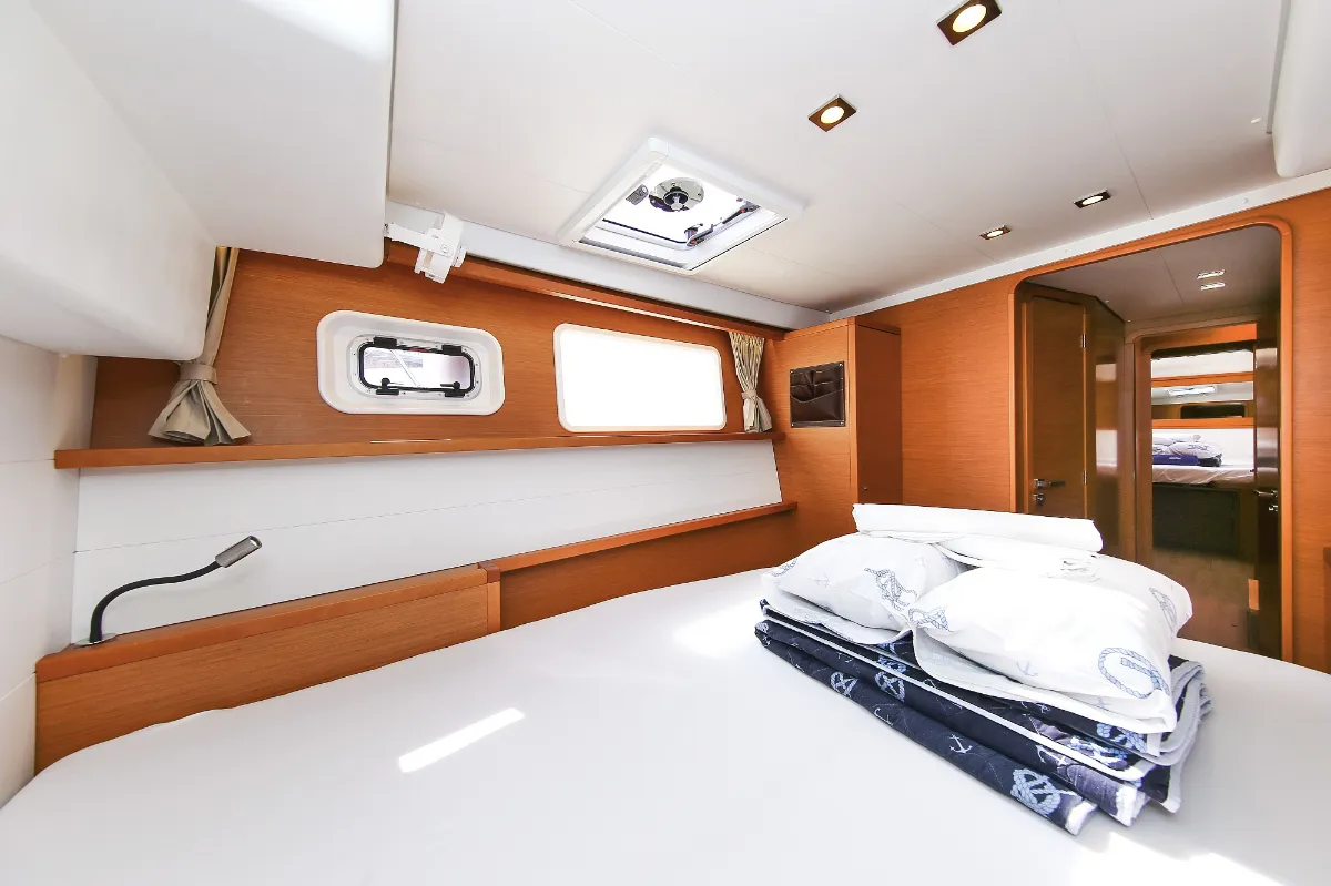 Cabin on Fenadi, a Lagoon 450 F catamaran at Grad Trogir, Croatia